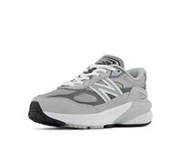 New Balance Boy's 990 V6 Lace-up Sneaker, Grey/Silver, 5 Big Kid