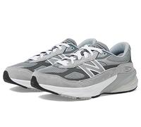 New Balance Boy's 990 V6 Lace-up Sneaker, Grey/Silver, 6 Big Kid