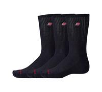 New Balance Unisex Patch Logo Crew 3 Pack Black Taille: M | Chaussettes de sport Outlet | Unisex | Le Noir