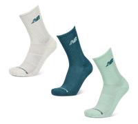 New Balance Crew 3 Pack Unisexe - Chaussettes, Bleu - Taille 43-46 - Coton Blue 43-46