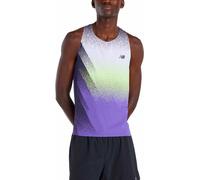New Balance - Race Day Ultra Light Printed Singlet - Débardeur - S - electric purple