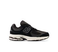 New Balance Enfant 2002 Lace en Noir/Gris, Cuir, Taille 35.5