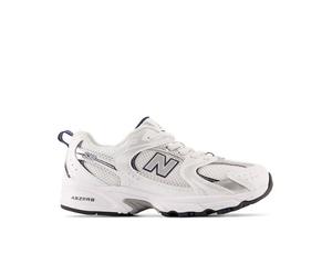 New Balance Enfant 530 Bungee Lace en Blanc/Bleu/Gris, Synthétique, Taille 30