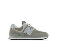 New Balance Enfant 574 Core Lace en Gris/Blanc, Cuir, Taille 30.5