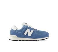 New Balance Enfant 574 Lace en Bleu/Blanc, Suède/Mesh, Taille 36