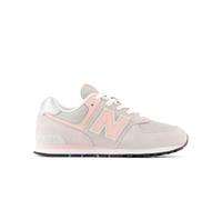 New Balance Enfant 574 Lace en Gris/Rose, Suède/Mesh, Taille 37
