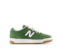 New Balance Enfant B480 Lace en Blanc/Vert, Suède/Mesh, Taille 40