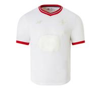 New Balance Enfant Lille LOSC Anniversaire Youth Short Sleeve Jersey en Blanc/Rouge, Polyester, Taille YS