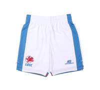 New Balance Enfant LOSC Lille 26/27 Away Youth Short en Blanc/Bleu, Polyester, Taille YM