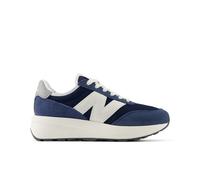 New Balance Enfants' 370 Lace en Blue/White, Suède/Mesh, Taille 40