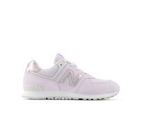 New Balance Enfants' 574 Lace en Mauve/Rose, Cuir, Taille 40