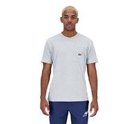 New Balance Essentials Maillot de bain manches courtes en jersey de coton repens pour homme, Gris athl tique, Taille M