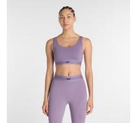 New Balance Femme AC Train Bra en Mauve, Poly Knit, Taille XS