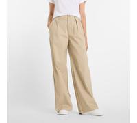 New Balance Femme Boylston Twill Trouser en Marron, Sergé de Coton, Taille XL