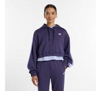 New Balance Femme Interlock Full Zip en Violet, Poly Knit, Taille L