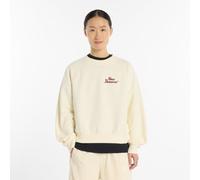 New Balance Femme Lunar Year Crew Sweatshirt en Beige, Coton, Taille XL