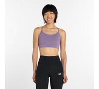 New Balance Femme NB Essential Yoga Bra en Mauve, Poly Knit, Taille L