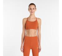 New Balance Femme NB Essential Yoga Bra en Rouge, Poly Knit, Taille S