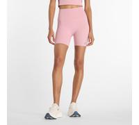 New Balance Femme NB Harmony High Rise Short 6" en Rose, Poly Knit, Taille M