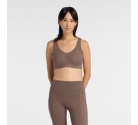 New Balance Femme NB RC Bra en Brown, Poly Knit, Taille S