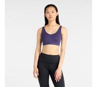 New Balance Femme NB RC Bra en Purple, Poly Knit, Taille S