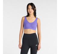 New Balance Femme NB RC Bra en Violet, Poly Knit, Taille L