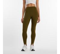 New Balance Femme NB Sleek High Rise Stirrup Legging en Marron, Poly Knit, Taille L