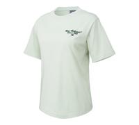 New Balance Femme NBX Classics Graphic T-Shirt en Vert, Jersey de Coton, Taille XL