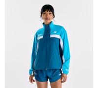 New Balance Femme NYC Marathon Jacket en Bleu, Nylon Tissé, Taille L