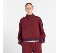 New Balance Femme Post Season Pique Track Jacket en Rouge, Poly Knit, Taille M