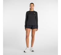 New Balance Femme RC Essential Long Sleeve en Noir, Poly Knit, Taille L