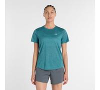 New Balance Femme RC Essential T-Shirt en Bleu, Poly Knit, Taille M