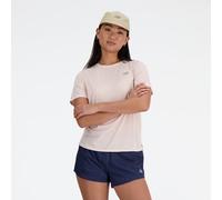 New Balance Athletics Short Sleeve T-shirt Beige L Femme