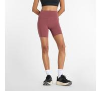 New Balance Femme RC Pocket High Rise Short 6" en Rouge, Poly Knit, Taille S
