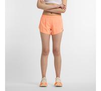 New Balance Femme RC Ultra Light Split Short 3" en Orange, Polytissé, Taille XS