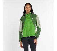 New Balance Femme RC Waterproof Jacket en Vert, Polytissé, Taille S