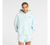 New Balance Femme Reimagined Fleece Oversized Hoodie en Bleu, Polaire Poly, Taille M