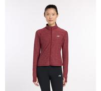 New Balance Femme Space Dye Full Zip en Rouge, Poly Knit, Taille S