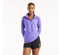 New Balance T-shirt de running Sport Essentials Space Dye 1/4-zip manches longues Femme Violet S