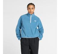 New Balance Femme Sport Polar Fleece Half Zip en Bleu, Polaire Poly, Taille S