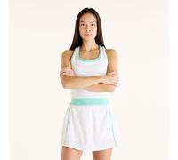 New Balance Femme Tournament Novelty Skort en Blanc/Vert, Polytissé, Taille M