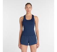 New Balance Femme Tournament Tank en Bleu/Blanc, Poly Knit, Taille XS