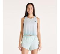 New Balance Femme Viz-Tech Run Singlet en Vert, Poly Knit, Taille XL