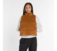 New Balance Femme Wide Wale Corduroy Vest en Marron, Poly Knit, Taille XS
