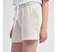 New Balance Filles FT Small Logo Short en Beige, Coton Fleece, Taille 9-10 ans