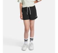 New Balance Filles FT Small Logo Short en Noir, Coton Fleece, Taille 9-10 ans