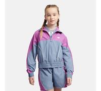 New Balance Filles Panelled Woven Track Jacket en Bleu, Nylon, Taille 14-15 ans