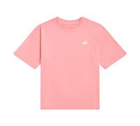 New Balance Filles Small Logo Jersey T-Shirt en Rose, de Coton, Taille 10-11 ans