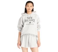 New Balance fleece Femme - Sweats à capuche, Gris - Taille L - Jersey de coton Grey L