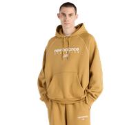 New Balance fleece Homme - Sweats à capuche, Beige - Taille M - Jersey de coton Beige M